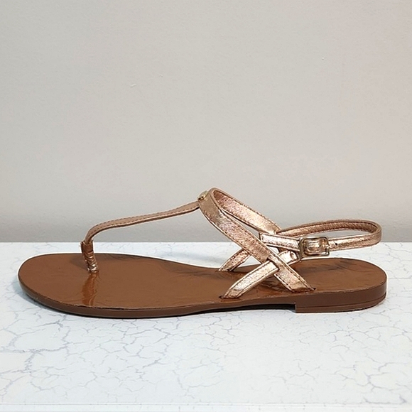 Kate Spade Citrine Rose Gold Thong Sandals, Size 6 ~ EUC - Picture 6 of 12